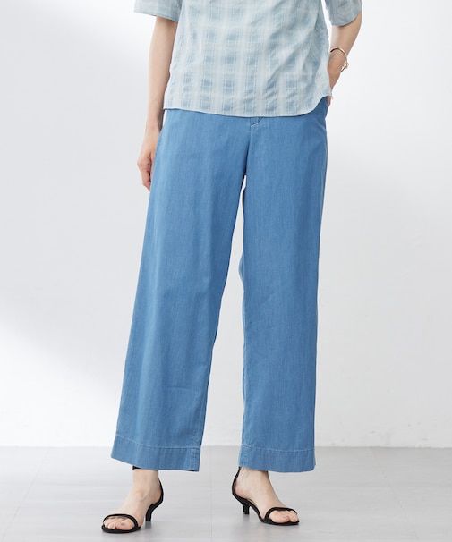 【洗える】4oz Light Denim ストレート パンツ