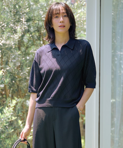 新品未使用J.PRESS DRY COTTON ニットポロ 原価17930円 J.PRESS ポロシャツ ポロ 「洗える」DRY COTTON ニットポロ