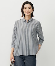 【洗える】ウォッシャブルキュプラツイル シャツ