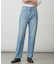 【洗える】BASIC STRETCH DENIM ボーイフィット デニム