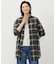 【WEB限定カラーあり・洗える】SOFT SHEER チェック ロング シャツ