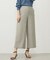 【洗える】Shineシャンブレーツイル クロップド パンツ