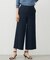 【洗える】Shineシャンブレーツイル クロップド パンツ