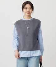 【洗える】ニット ベスト