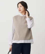 【洗える】ニット ベスト