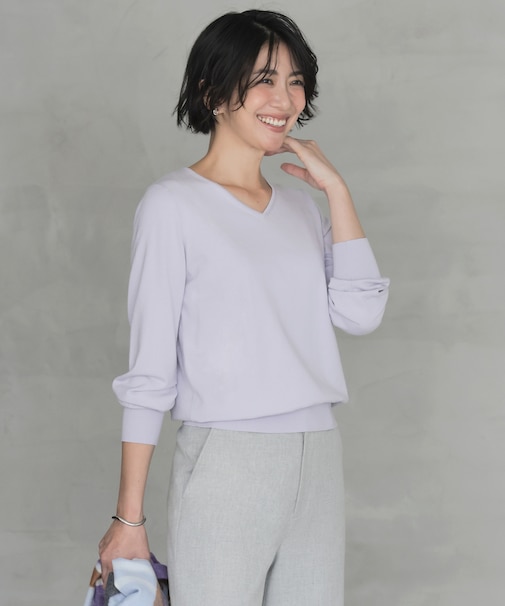 【人気のため新色追加】PRINCE Vネック ニット