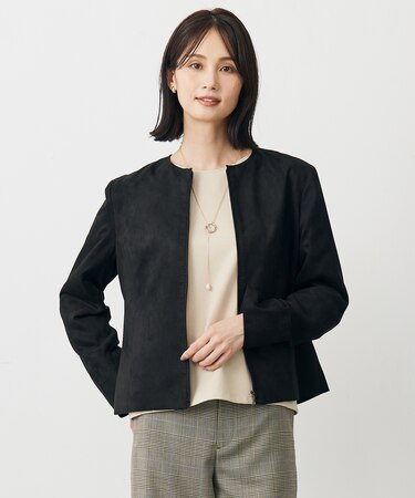 ライトマイクロスエード ブルゾン