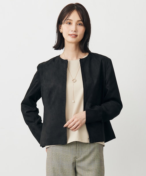 ライトマイクロスエード ブルゾン