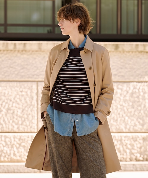 J.PRESS/ジェイプレス アンゴラ100% ロングコート キャメル L ジェイ・プレス/レディースのアウターの通販｜&mall（アンドモール