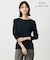【WEB限定・洗える】シアーストレッチフライス クルーネック シアー カットソー