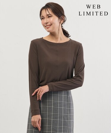 【WEB限定】シアーストレッチフライス クルーネック シアー カットソー