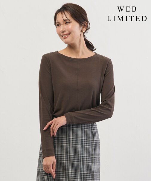 【WEB限定】シアーストレッチフライス クルーネック シアー カットソー