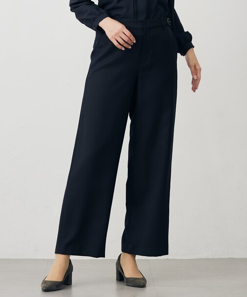 モナベールツイル ワイド パンツ