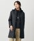 【WEB限定カラーあり・洗える・2way】コンパクトタフタキルティング  フーデッド コート