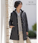 【WEB限定カラーあり・洗える・2way】コンパクトタフタキルティング  フーデッド コート