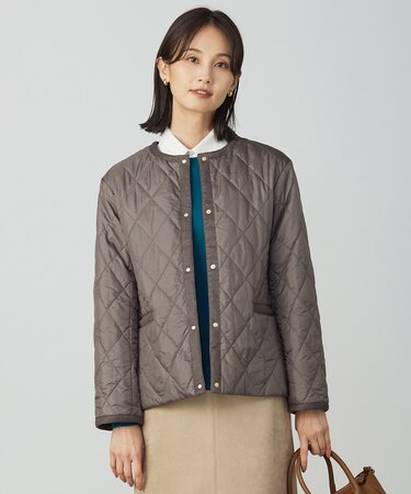 【WEB限定カラーあり・洗える】コンパクトタフタキルティング ブルゾン