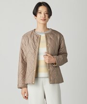 【WEB限定カラーあり・洗える】コンパクトタフタキルティング ブルゾン