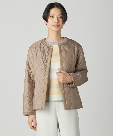【WEB限定カラーあり・洗える】コンパクトタフタキルティング ブルゾン
