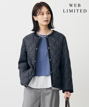 【WEB限定カラーあり・洗える】コンパクトタフタキルティング ブルゾン