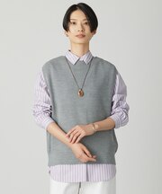 【洗える】DRALON MERINO ニット ベスト