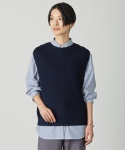 【洗える】DRALON MERINO ニット ベスト