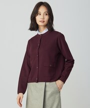 【洗える】WORETED WOOL BLEND カーディガン