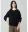 【洗える】CHENILLE フーデッド ニット