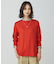 【洗える】WORETED WOOL BLEND クルーネック ニット