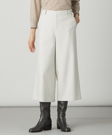 【WEB限定カラーあり】ツムギートflannel クロップド パンツ