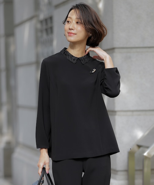 【セットアップ対応・2way】セラテリーダブルクロス ブラウス