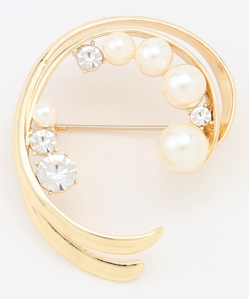 PEASパール ブローチ