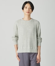 NEP クルーネック ケーブルニット