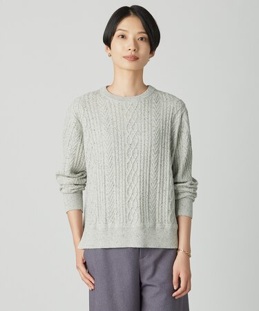 NEP クルーネック ケーブルニット
