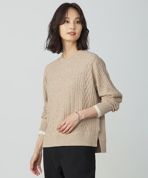 NEP クルーネック ケーブルニット