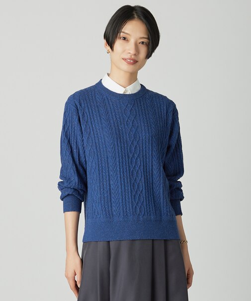 NEP クルーネック ケーブルニット