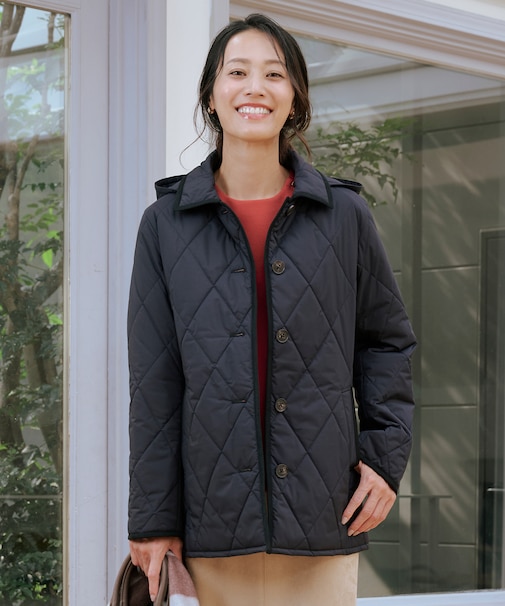 【2way】プレミアムBasic キルティング コート