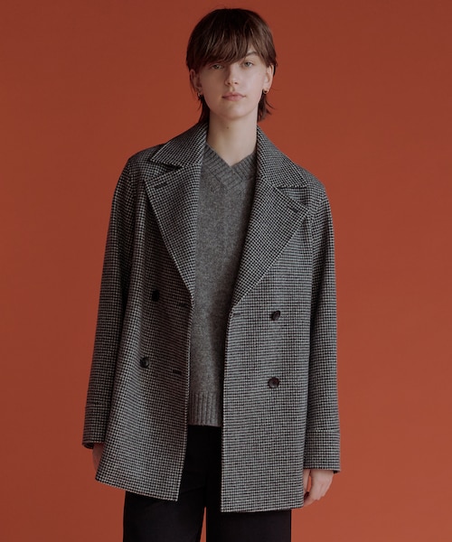 SHIPS any: カシミヤ ミックス テーラード ショート Pコート｜シップス