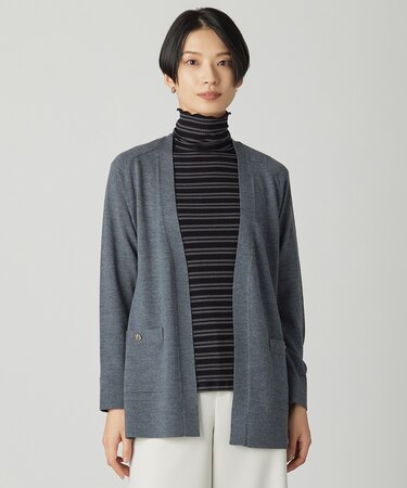 【着丈が選べる】KNIT BASIC ロング カーディガン