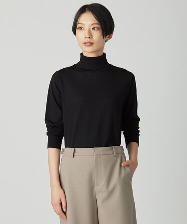PURE WOOL タートルネック ニット
