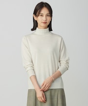 【洗える】PURE WOOL タートルネック ニット