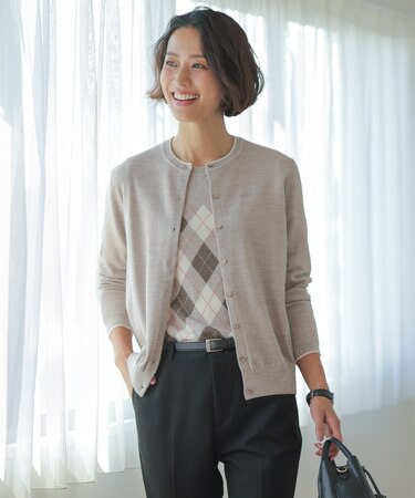 アーガイル ツイン ニット