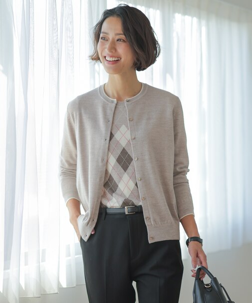 アーガイル ツイン ニット