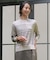 【洗える】SOFT TOUCH WOOL ボーダー ニット