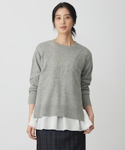 CASHMERE BLEND クルーネック ニット