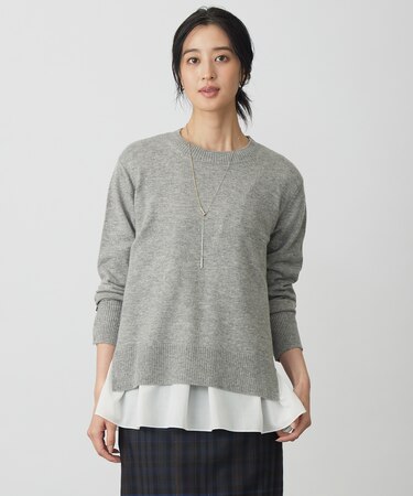 CASHMERE BLEND クルーネック ニット