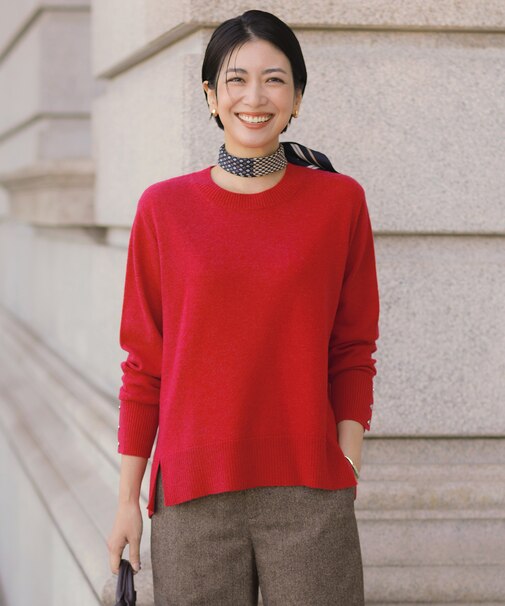 CASHMERE BLEND クルーネック ニット