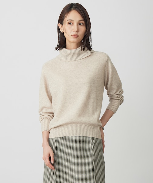 CASHMERE BLEND 襟付き ニット
