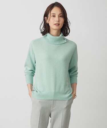 CASHMERE BLEND 襟付き ニット