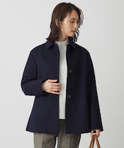 ショートビーバー ショート丈 ステンカラー コート