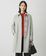 ショートビーバー ロング丈 ステンカラー コート